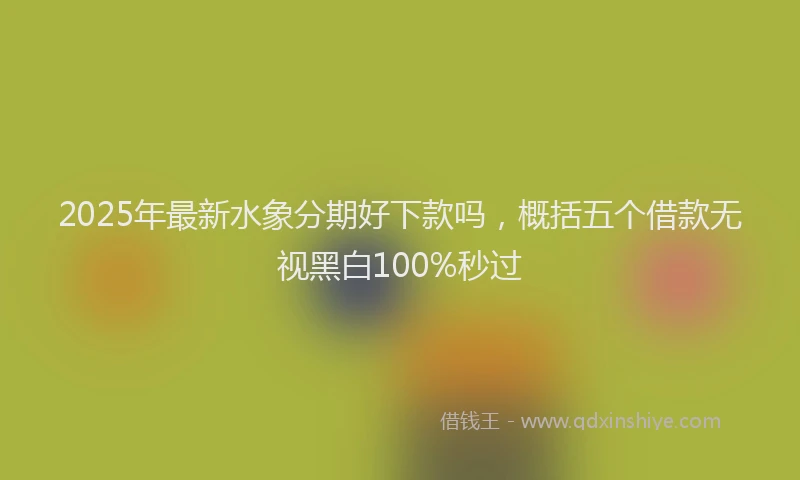 2025年最新水象分期好下款吗，概括五个借款无视黑白100%秒过
