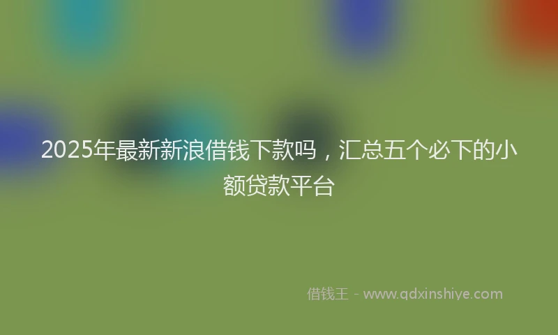 2025年最新新浪借钱下款吗，汇总五个必下的小额贷款平台