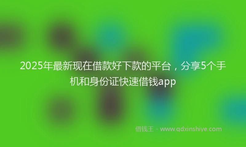 2025年最新现在借款好下款的平台，分享5个手机和身份证快速借钱app