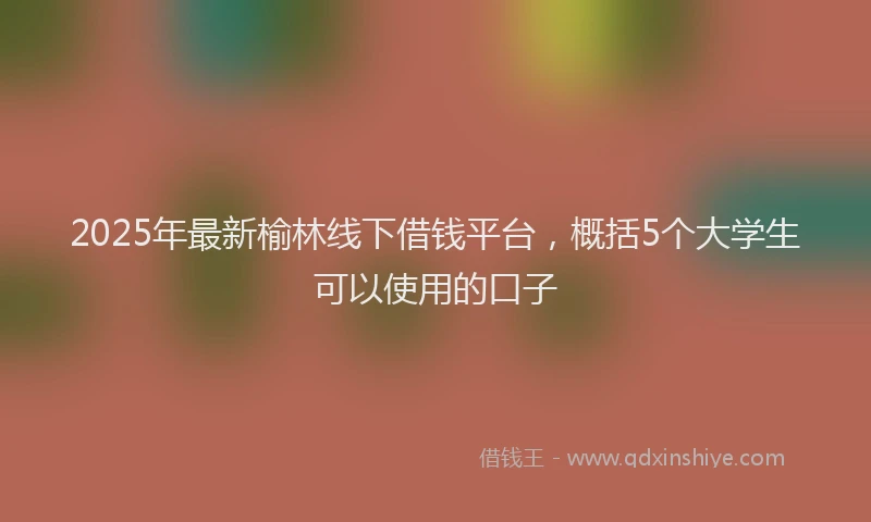 2025年最新榆林线下借钱平台，概括5个大学生可以使用的口子