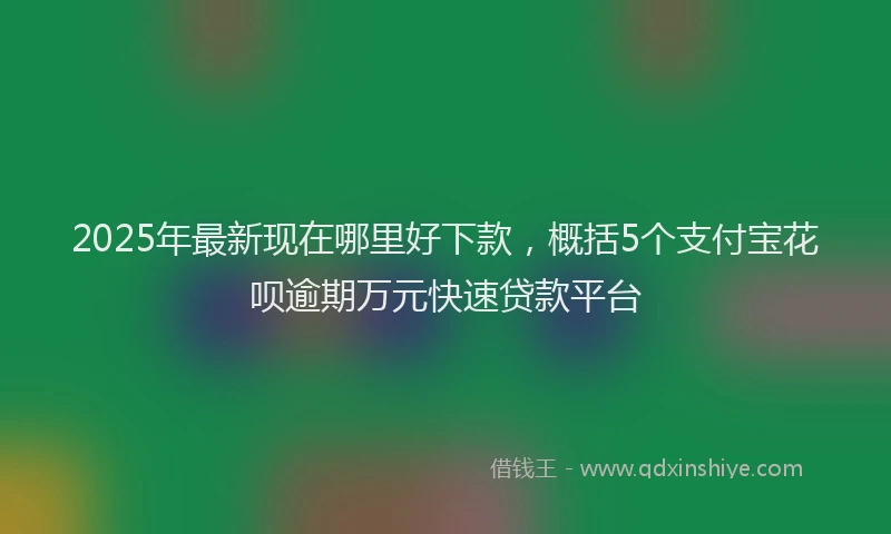 2025年最新现在哪里好下款，概括5个支付宝花呗逾期万元快速贷款平台