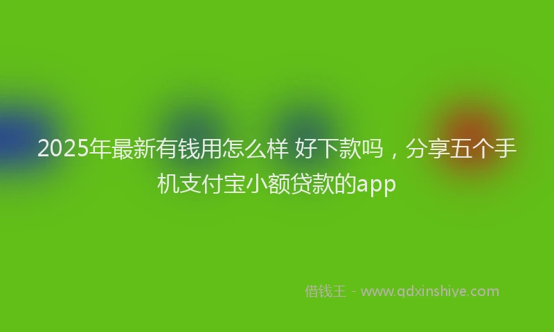 2025年最新有钱用怎么样 好下款吗，分享五个手机支付宝小额贷款的app