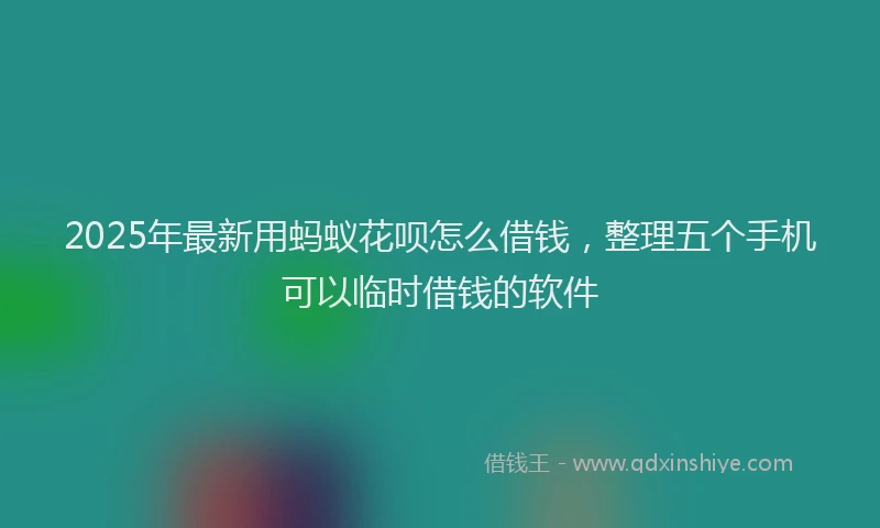 2025年最新用蚂蚁花呗怎么借钱，整理五个手机可以临时借钱的软件