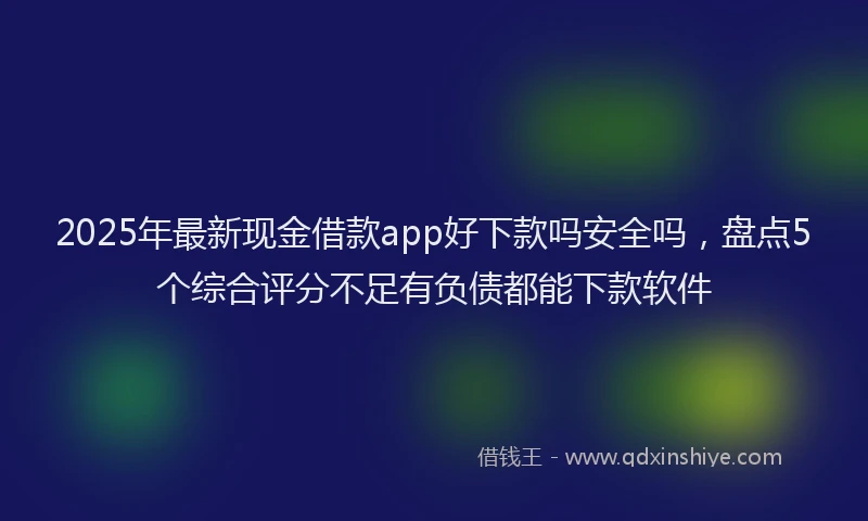 2025年最新现金借款app好下款吗安全吗，盘点5个综合评分不足有负债都能下款软件
