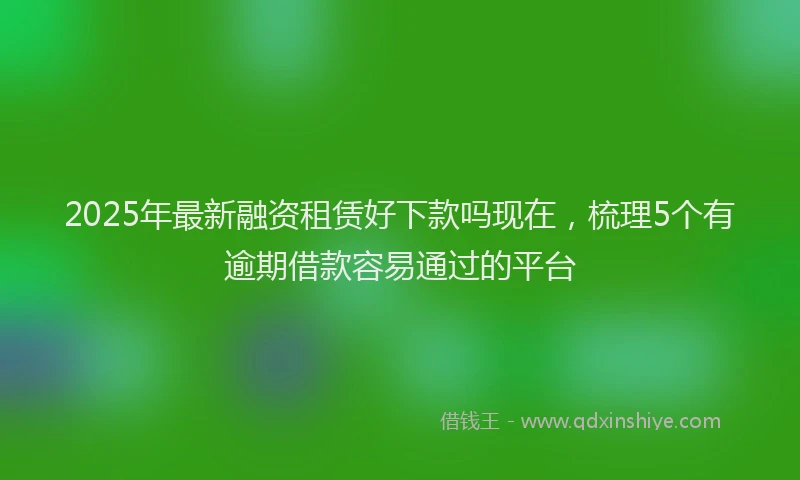 2025年最新融资租赁好下款吗现在，梳理5个有逾期借款容易通过的平台