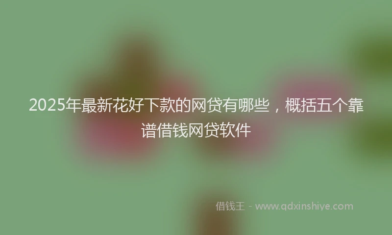 2025年最新花好下款的网贷有哪些，概括五个靠谱借钱网贷软件