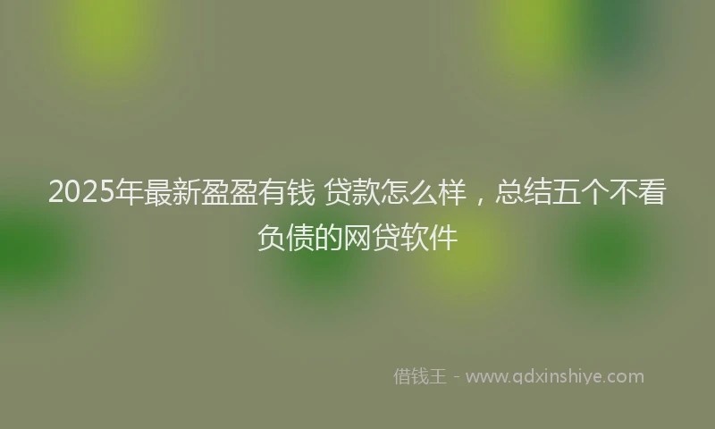 2025年最新盈盈有钱 贷款怎么样，总结五个不看负债的网贷软件