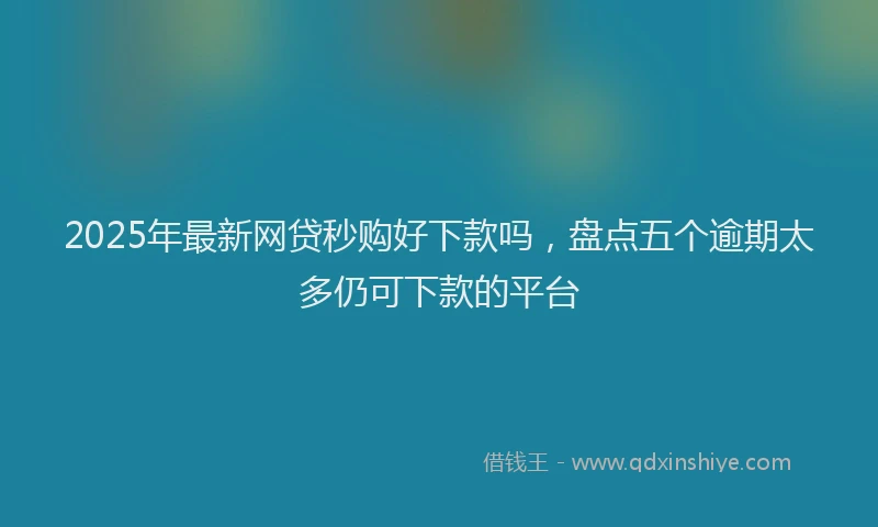 2025年最新网贷秒购好下款吗，盘点五个逾期太多仍可下款的平台