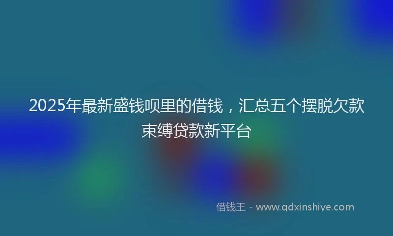 2025年最新盛钱呗里的借钱，汇总五个摆脱欠款束缚贷款新平台