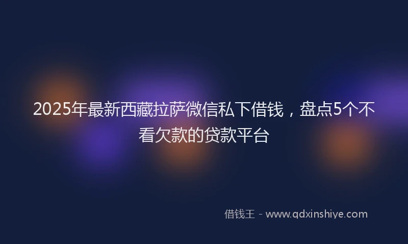 2025年最新西藏拉萨微信私下借钱，盘点5个不看欠款的贷款平台