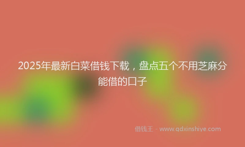 2025年最新白菜借钱下载，盘点五个不用芝麻分能借的口子