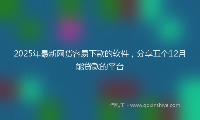 2025年最新网货容易下款的软件，分享五个12月能贷款的平台