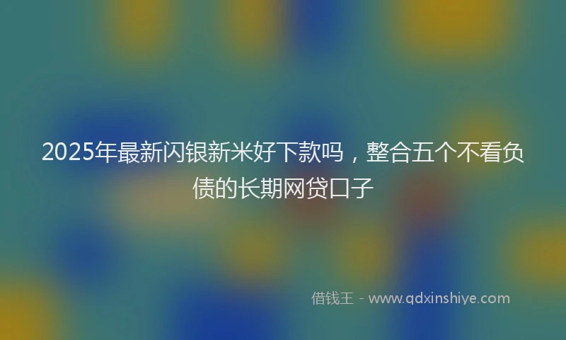 2025年最新闪银新米好下款吗，整合五个不看负债的长期网贷口子