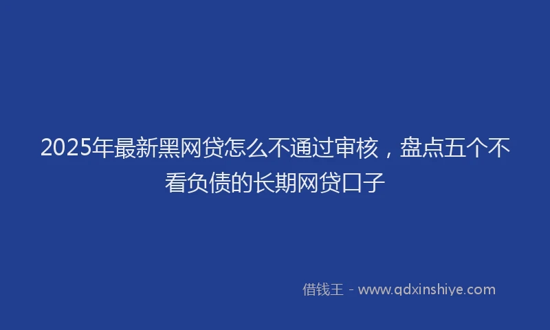 2025年最新黑网贷怎么不通过审核，盘点五个不看负债的长期网贷口子