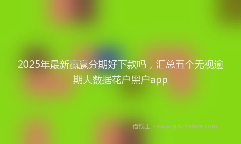 2025年最新赢赢分期好下款吗，汇总五个无视逾期大数据花户黑户app