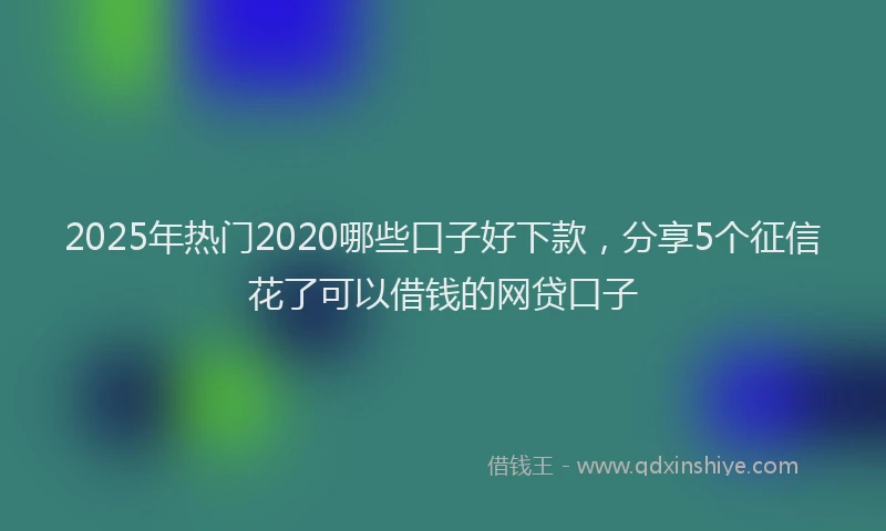 2025年热门2020哪些口子好下款，分享5个征信花了可以借钱的网贷口子
