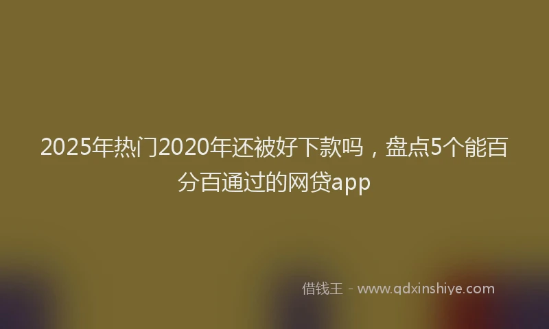 2025年热门2020年还被好下款吗，盘点5个能百分百通过的网贷app