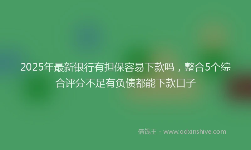 2025年最新银行有担保容易下款吗，整合5个综合评分不足有负债都能下款口子