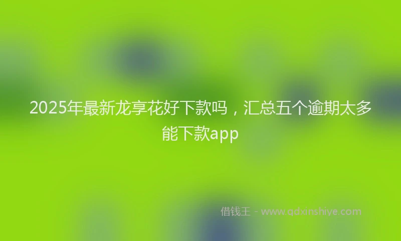 2025年最新龙享花好下款吗，汇总五个逾期太多能下款app