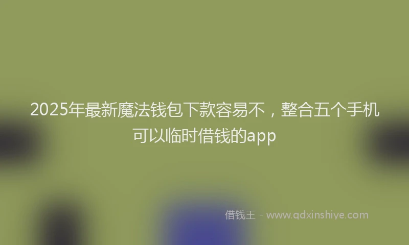 2025年最新魔法钱包下款容易不，整合五个手机可以临时借钱的app