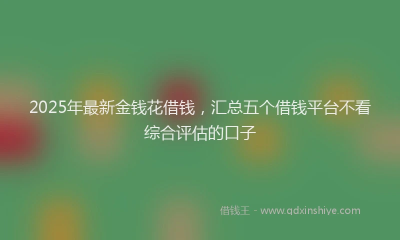 2025年最新金钱花借钱，汇总五个借钱平台不看综合评估的口子