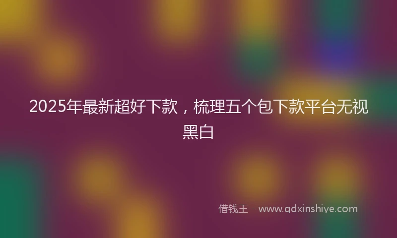 2025年最新超好下款，梳理五个包下款平台无视黑白