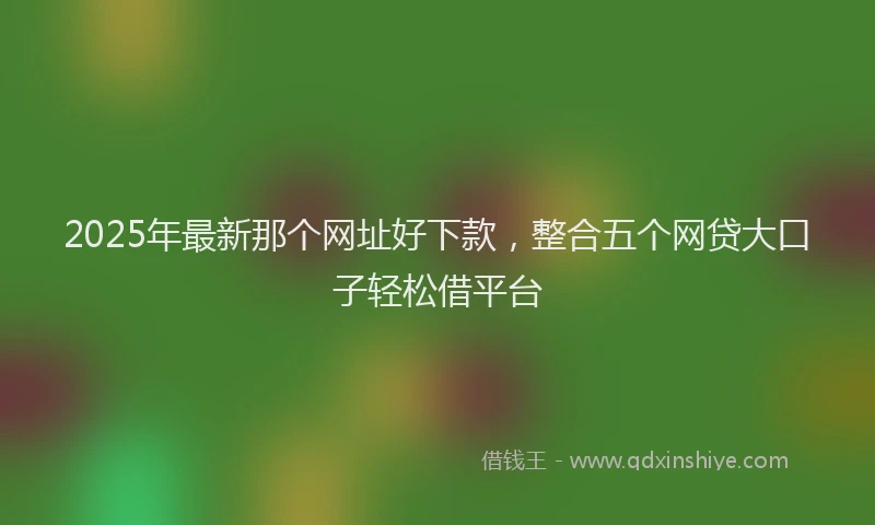 2025年最新那个网址好下款，整合五个网贷大口子轻松借平台