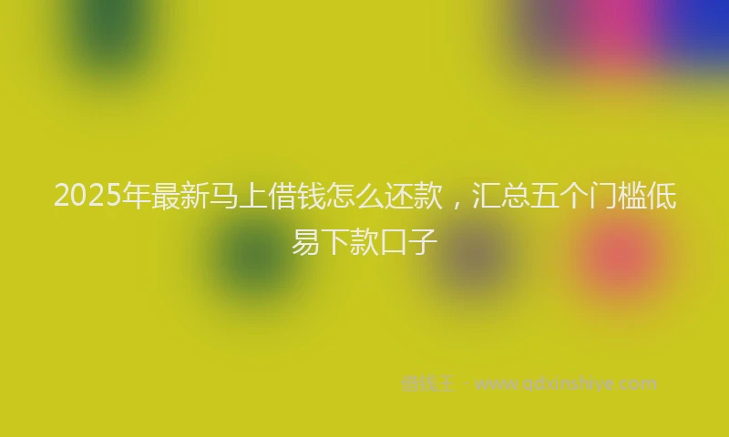 2025年最新马上借钱怎么还款，汇总五个门槛低易下款口子