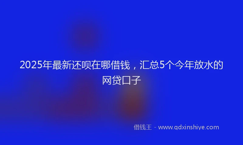 2025年最新还呗在哪借钱，汇总5个今年放水的网贷口子