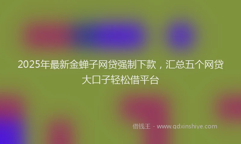 2025年最新金蝉子网贷强制下款，汇总五个网贷大口子轻松借平台