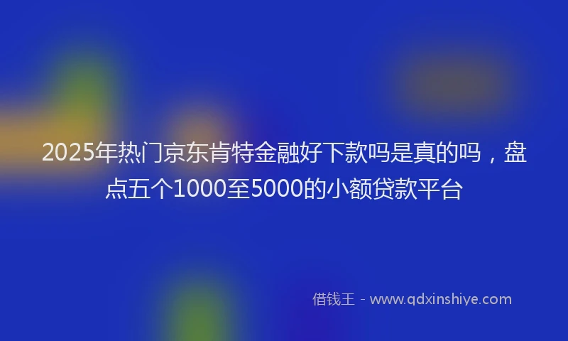 2025年热门京东肯特金融好下款吗是真的吗，盘点五个1000至5000的小额贷款平台