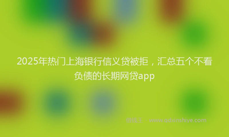 2025年热门上海银行信义贷被拒，汇总五个不看负债的长期网贷app