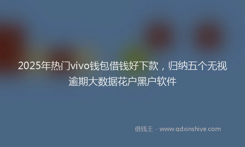 2025年热门vivo钱包借钱好下款，归纳五个无视逾期大数据花户黑户软件
