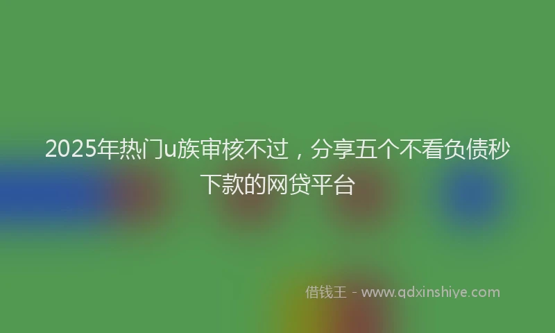 2025年热门u族审核不过，分享五个不看负债秒下款的网贷平台