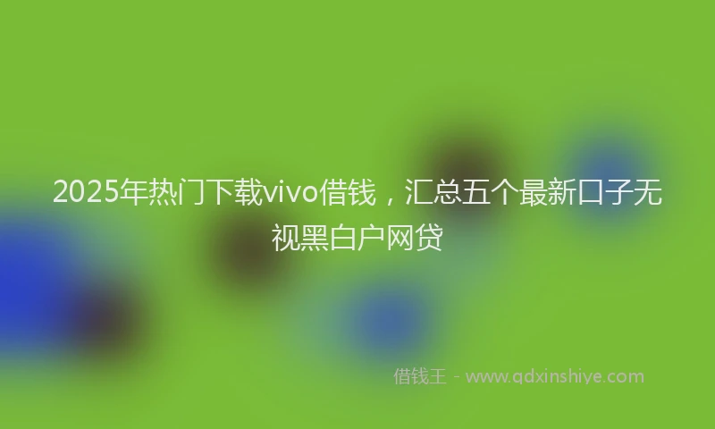 2025年热门下载vivo借钱，汇总五个最新口子无视黑白户网贷