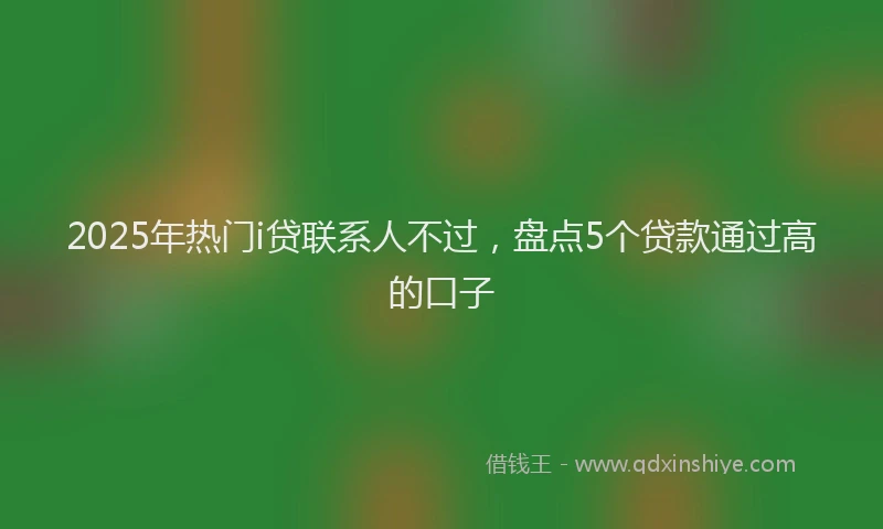 2025年热门i贷联系人不过，盘点5个贷款通过高的口子