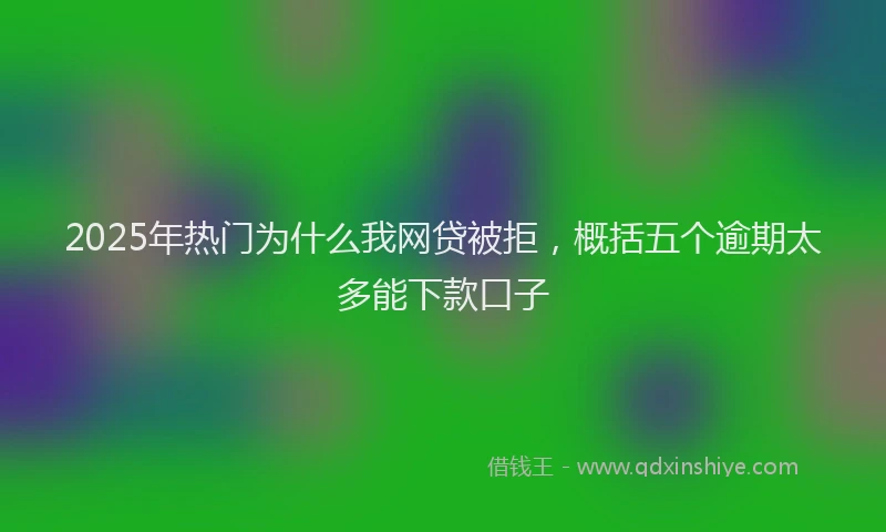 2025年热门为什么我网贷被拒，概括五个逾期太多能下款口子