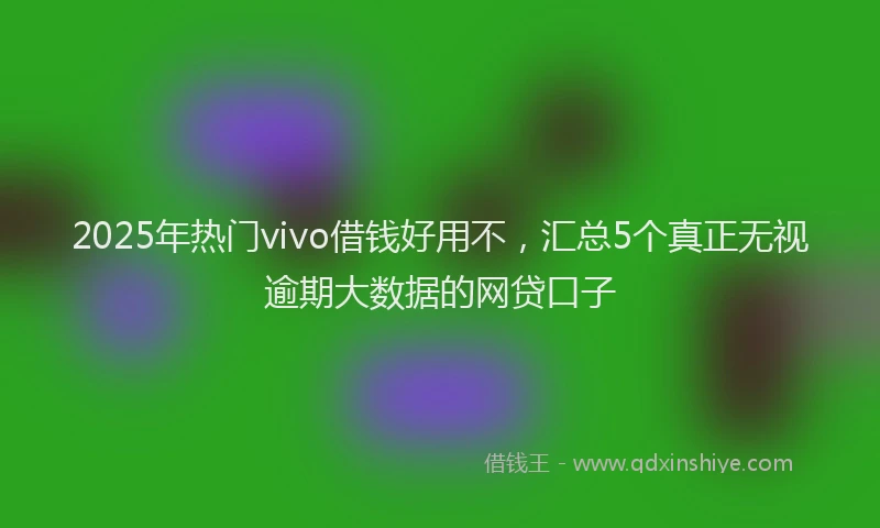 2025年热门vivo借钱好用不，汇总5个真正无视逾期大数据的网贷口子