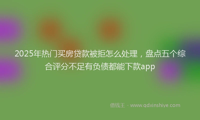 2025年热门买房贷款被拒怎么处理，盘点五个综合评分不足有负债都能下款app
