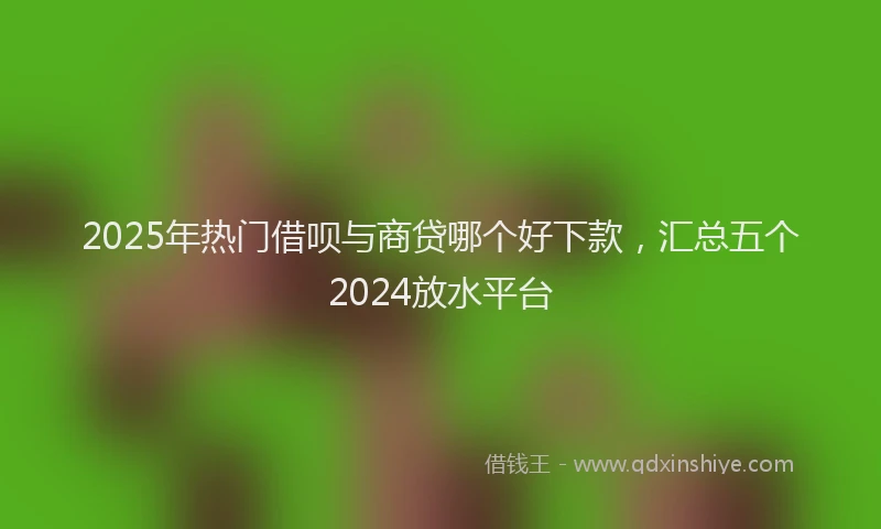 2025年热门借呗与商贷哪个好下款，汇总五个2024放水平台