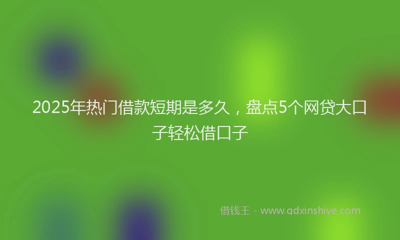 2025年热门借款短期是多久，盘点5个网贷大口子轻松借口子