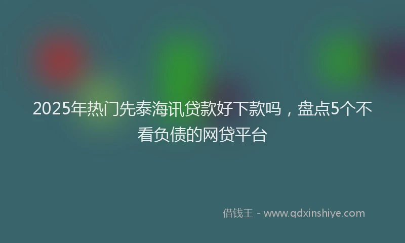 2025年热门先泰海讯贷款好下款吗，盘点5个不看负债的网贷平台