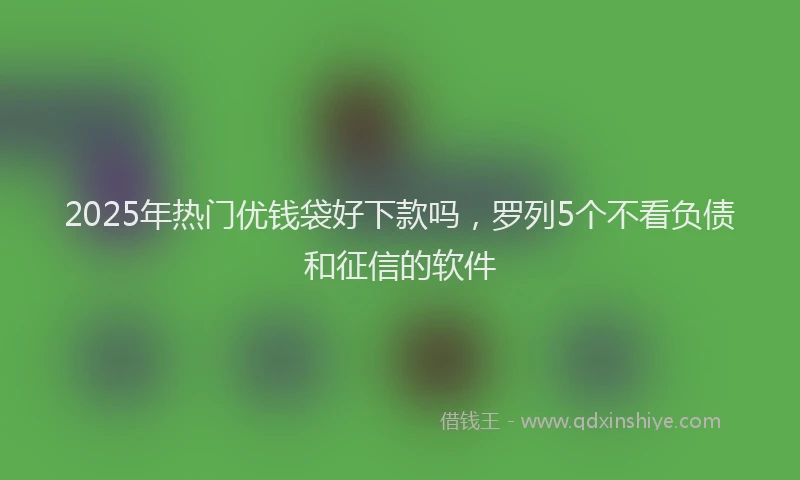 2025年热门优钱袋好下款吗，罗列5个不看负债和征信的软件