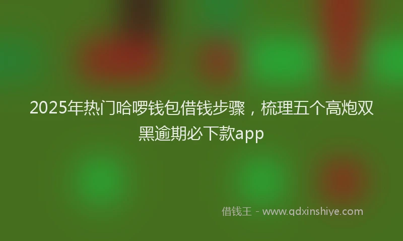 2025年热门哈啰钱包借钱步骤，梳理五个高炮双黑逾期必下款app