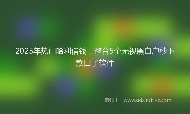 2025年热门哈利借钱，整合5个无视黑白户秒下款口子软件