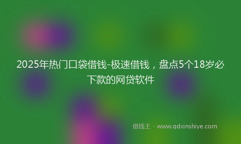 2025年热门口袋借钱-极速借钱，盘点5个18岁必下款的网贷软件