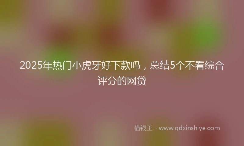 2025年热门小虎牙好下款吗，总结5个不看综合评分的网贷