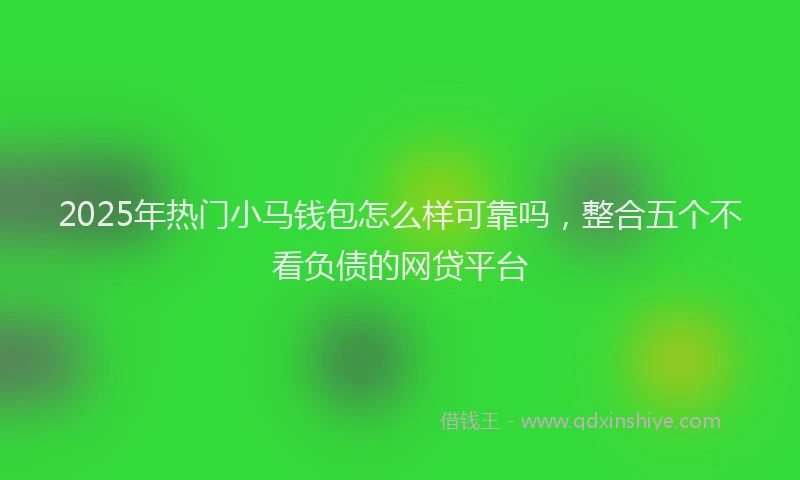 2025年热门小马钱包怎么样可靠吗，整合五个不看负债的网贷平台