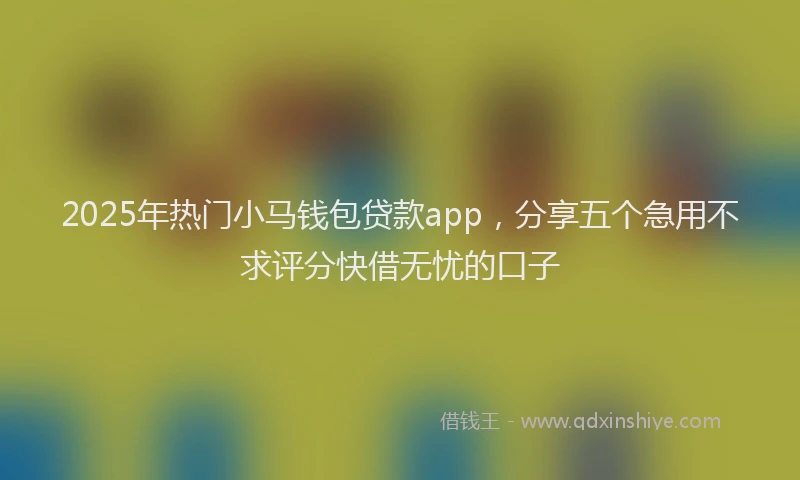 2025年热门小马钱包贷款app，分享五个急用不求评分快借无忧的口子