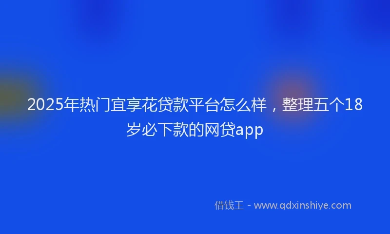 2025年热门宜享花贷款平台怎么样，整理五个18岁必下款的网贷app